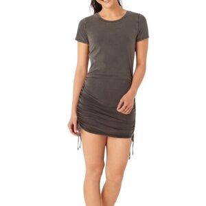 Victoria’s Secret PINK Blue Ruched Acid Wash T-Shirt Dress